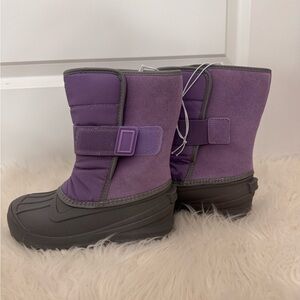 Cat & Jack Kids Purple and Gray Winter Boots - Size 13 NWT NO BOX
